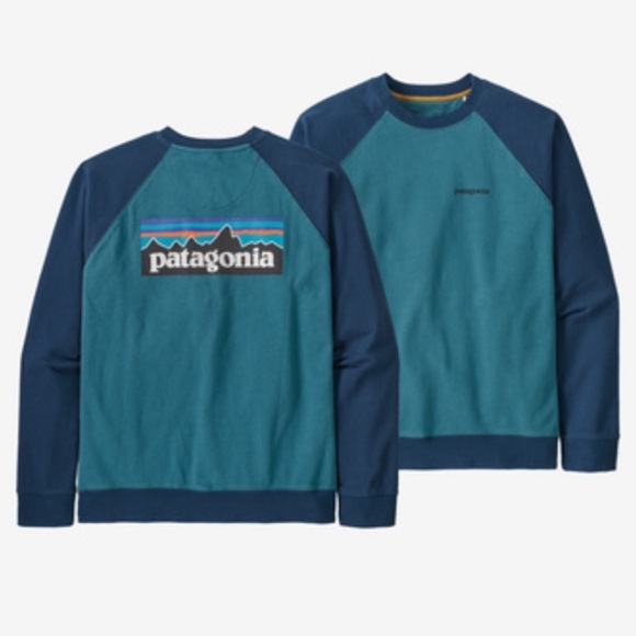 Patagonia Other - Patagonia P-6 Logo Organic Crew Sweatshirt Color: ABB - Blue and Teal Sweatshirt